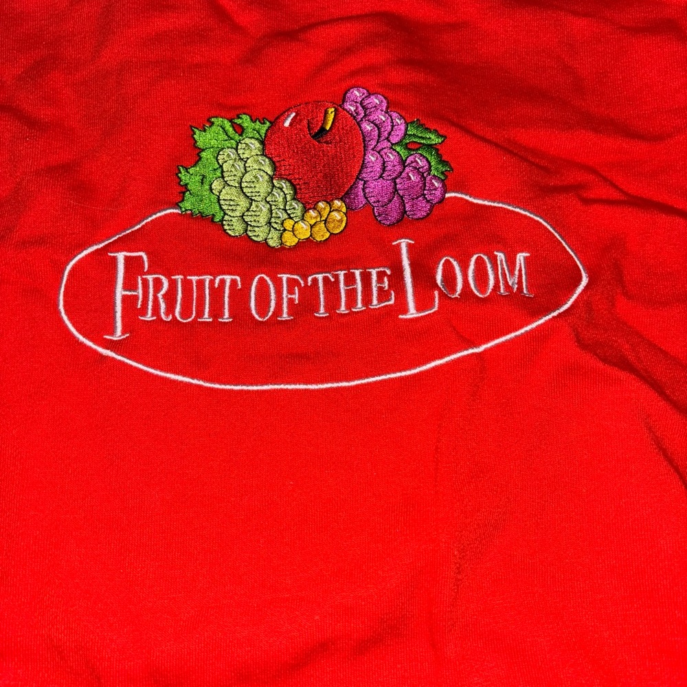fruit of the loom cropped crewneck